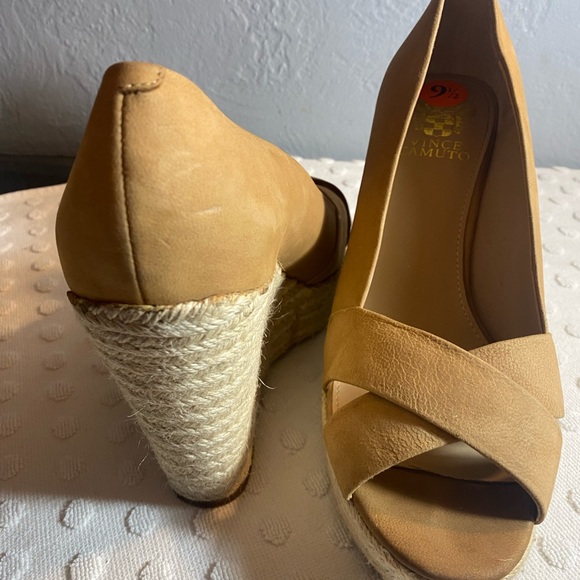 VINCE CAMUTO Womens Taryn Nubuck Jute Peeptoe Wedge - Picture 12 of 16